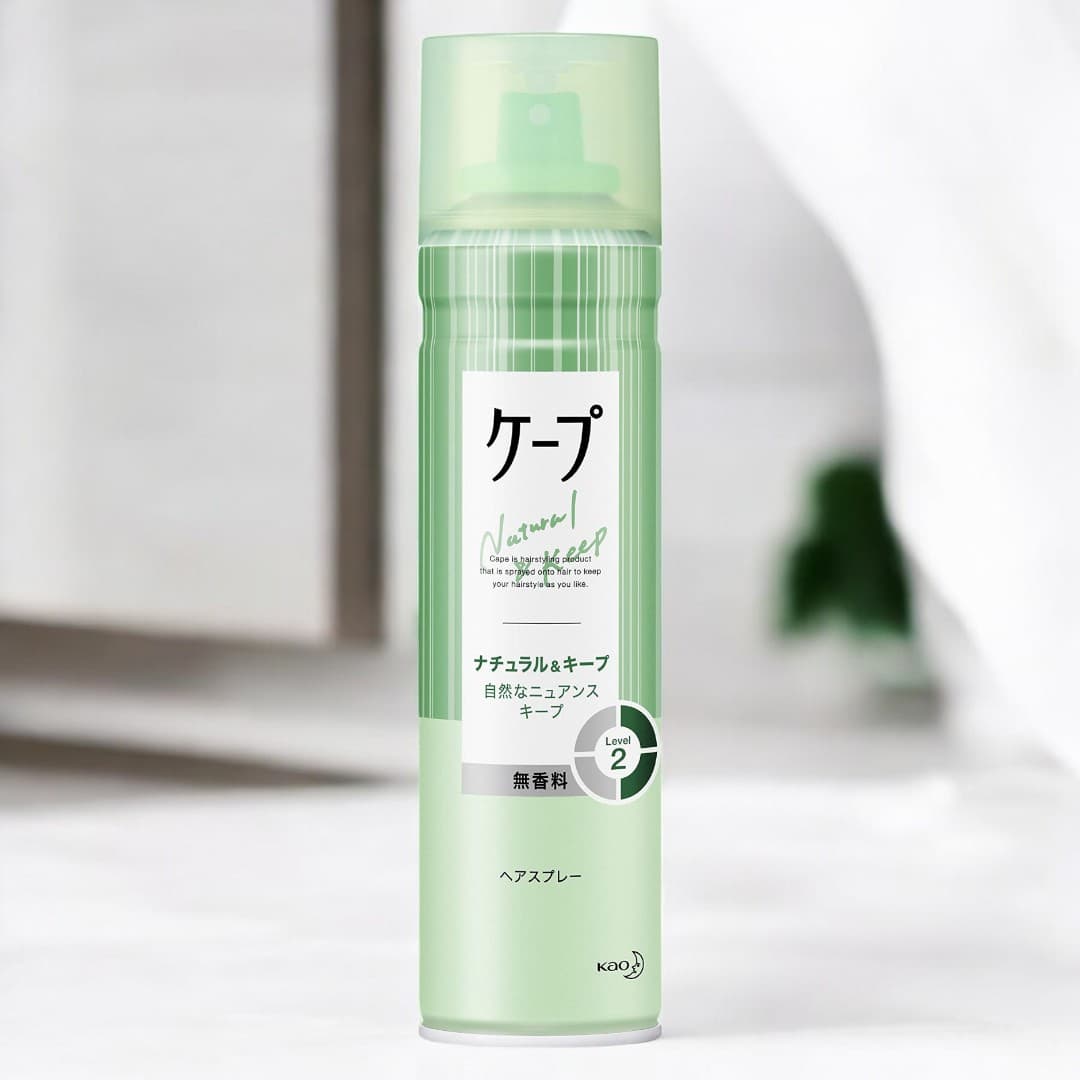 Kao Cape Natural & Keep Unscented Level 2 Hair Spray 180g