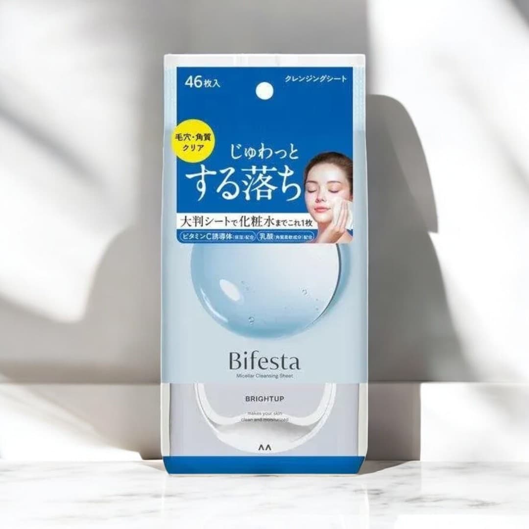 Bifesta Micellar Cleansing Sheet, Bright Up, Makeup Remover 46 sheets