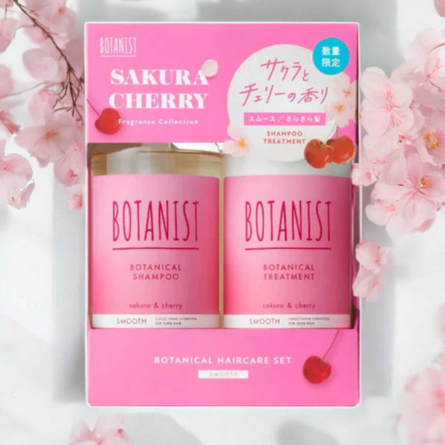 Botanist Smooth, Sakura & Cherry Scent, Shampoo Treatment Set