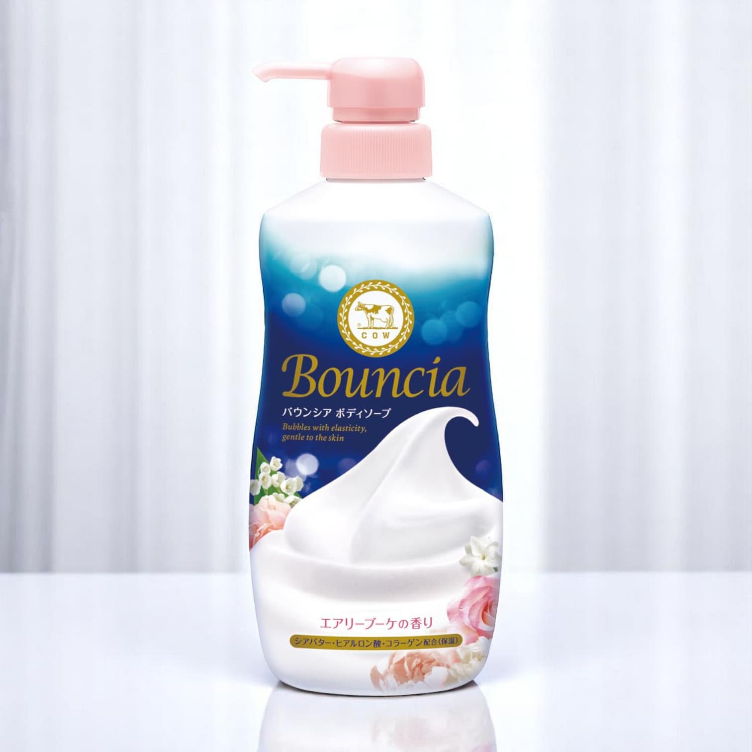 Bouncia Body Wash, Airy Bouquet Scent 480ml