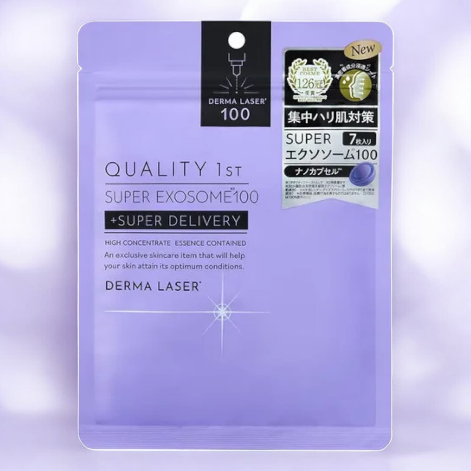 Quality 1st Derma Laser Super Exosome100 Mask 7 Sheets