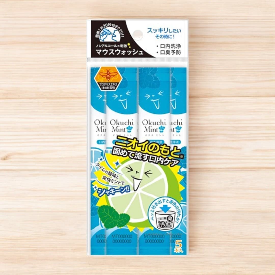 Okuchi Mouthwash Mint Flavor, Bad Breath Care, Fluid, Non-Alcohol
