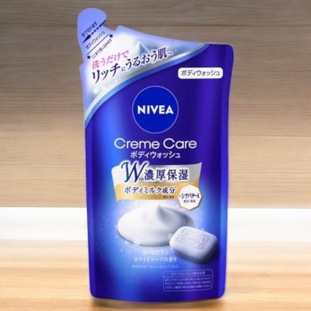 Nivea Creme Care Body Wash, European White Soap, Refill 360ml