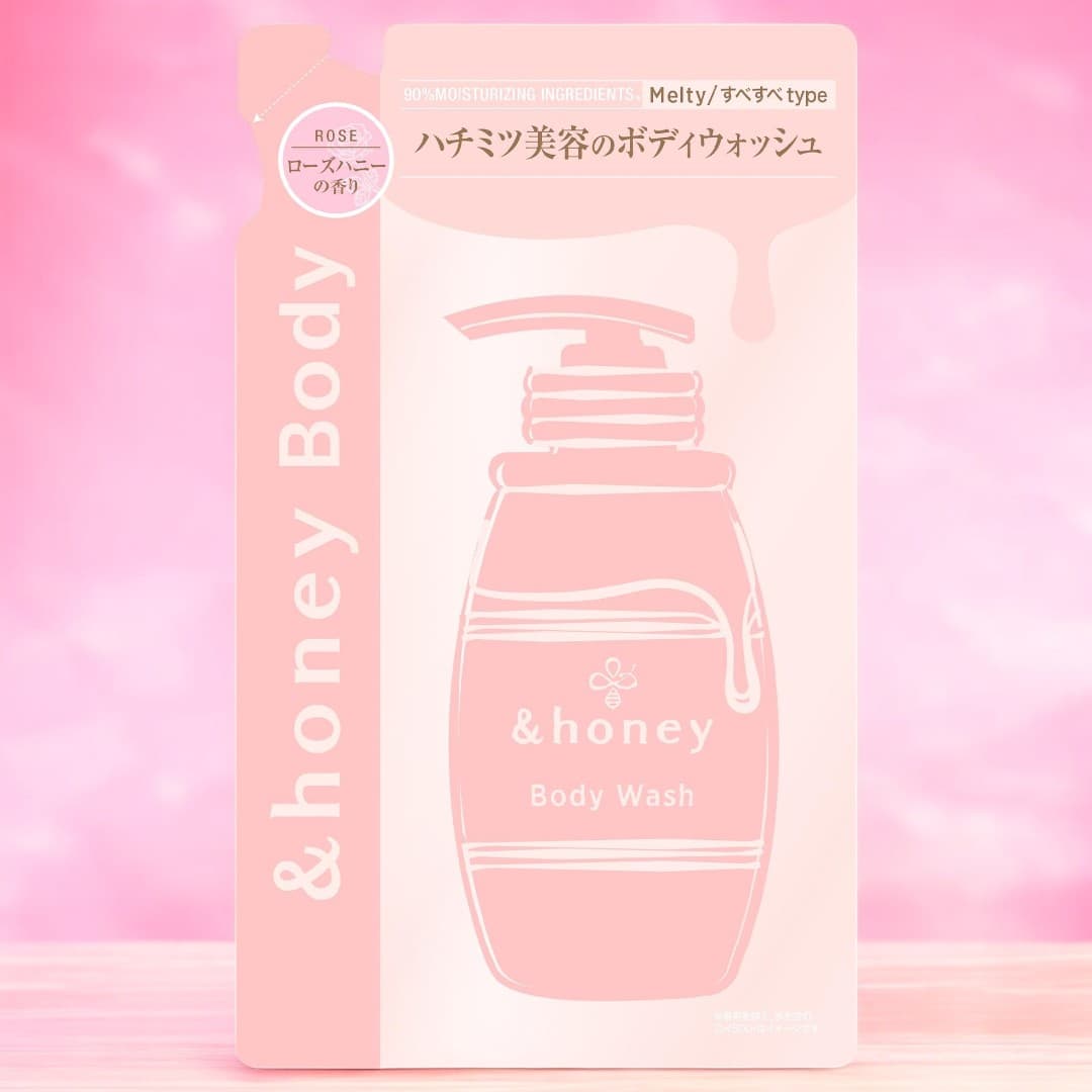 &Honey Gel Body Wash Refill, Melty Moist (440ml)