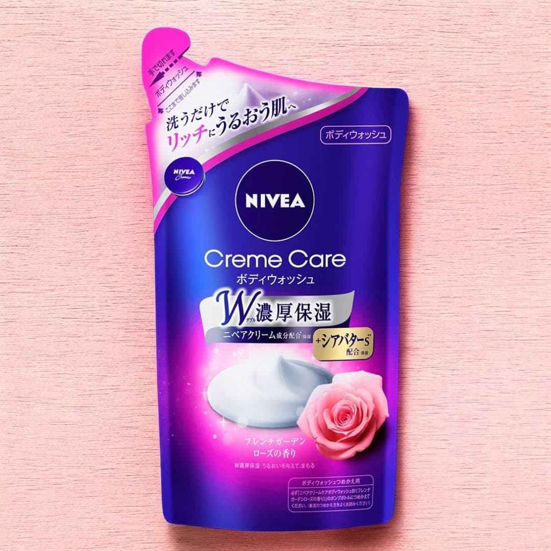 Nivea Creme Care Body Wash, French Garden Rose, Refill 360ml