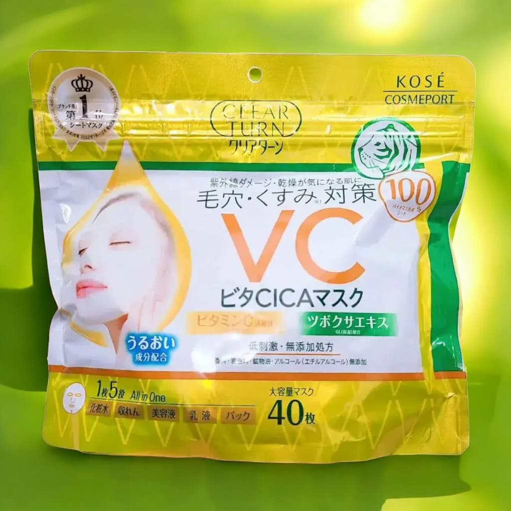 KOSE Clear Turn Vita Cica Mask 40 Sheets