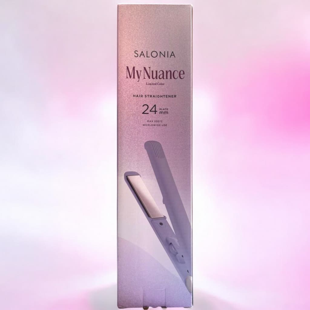 SALONIA Straight Hair Iron, 24mm, Purple Limited Edition