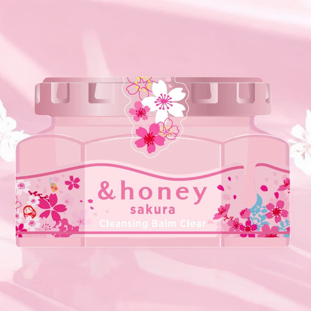 [Limited] &Honey Cleansing Balm, Clear, Sakura Edition 90g