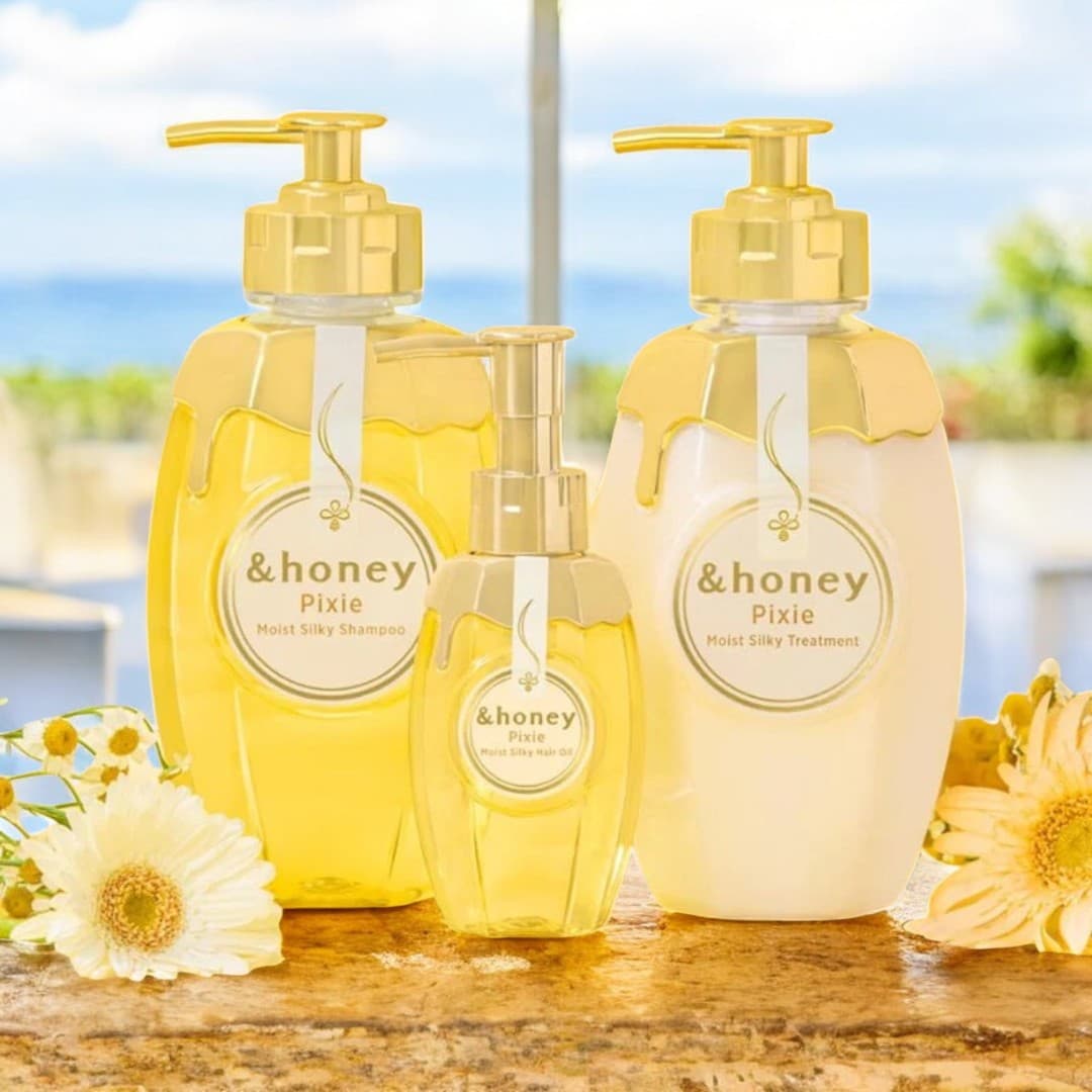 &Honey Pixie Moist Silky Tiple Set [Shampoo/Hair Treatment/Hair Pack]