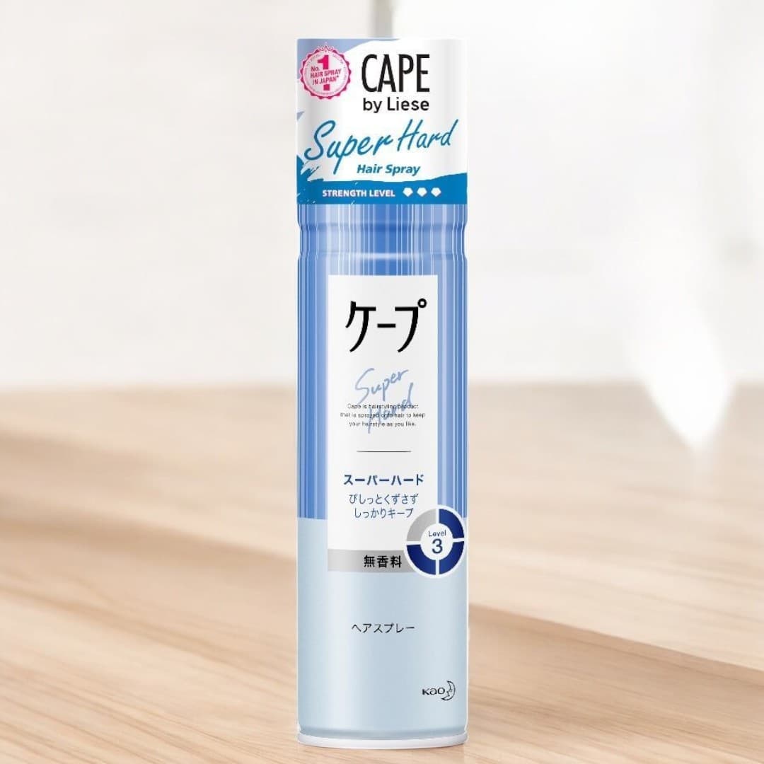 Kao Cape Super Hard Unscented Level 3 Hair Spray 180g
