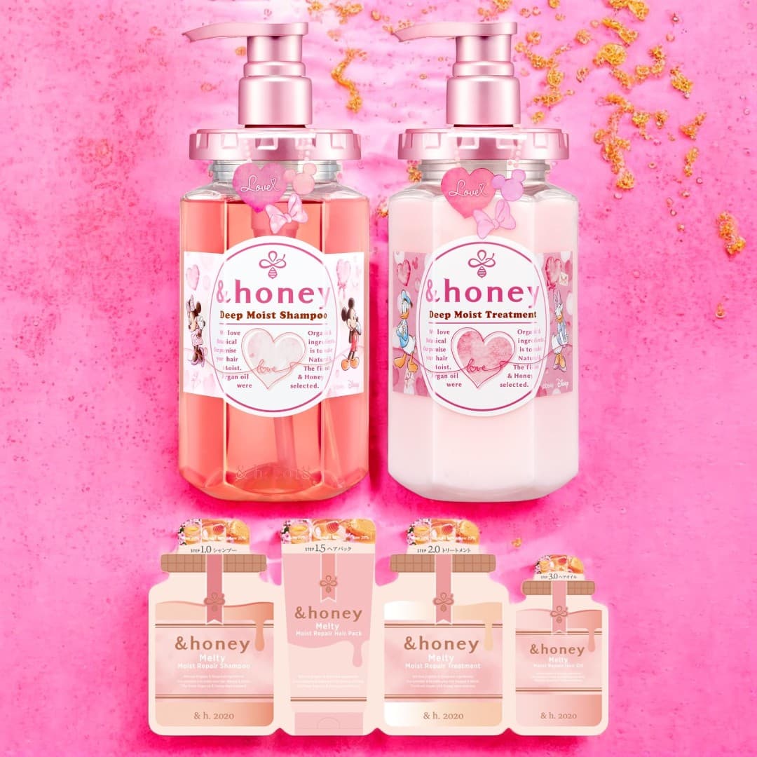 &Honey Deep Moist Lovely Heart Limited Pair Set (Disney Collaboration)