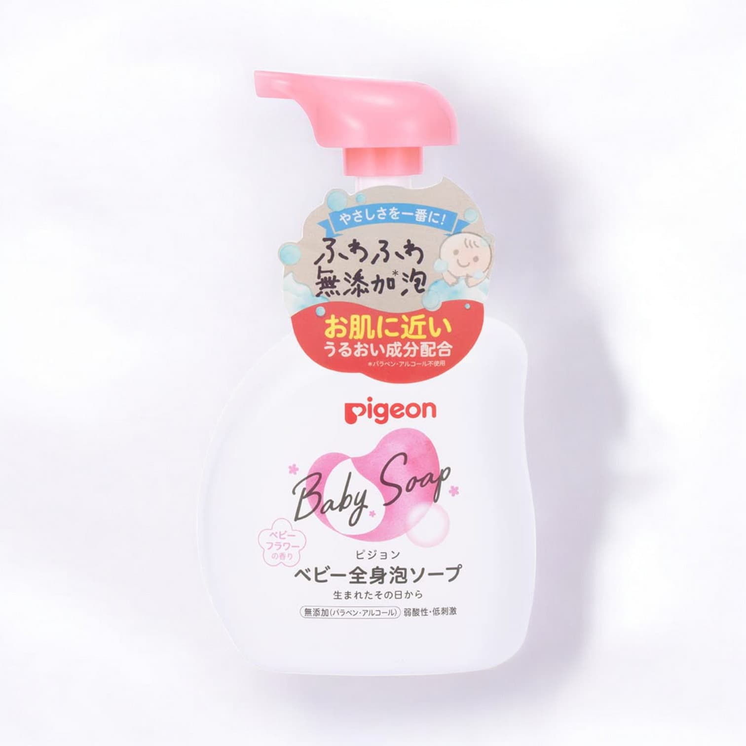 Pigeon Baby Foam Body and Hair Wash, Baby Flower Scent, (500 ml)