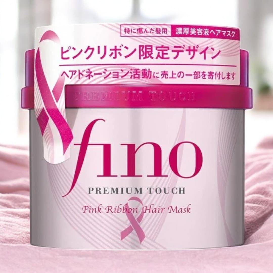 Fino Premium Touch Pink Ribbon Hair Mask