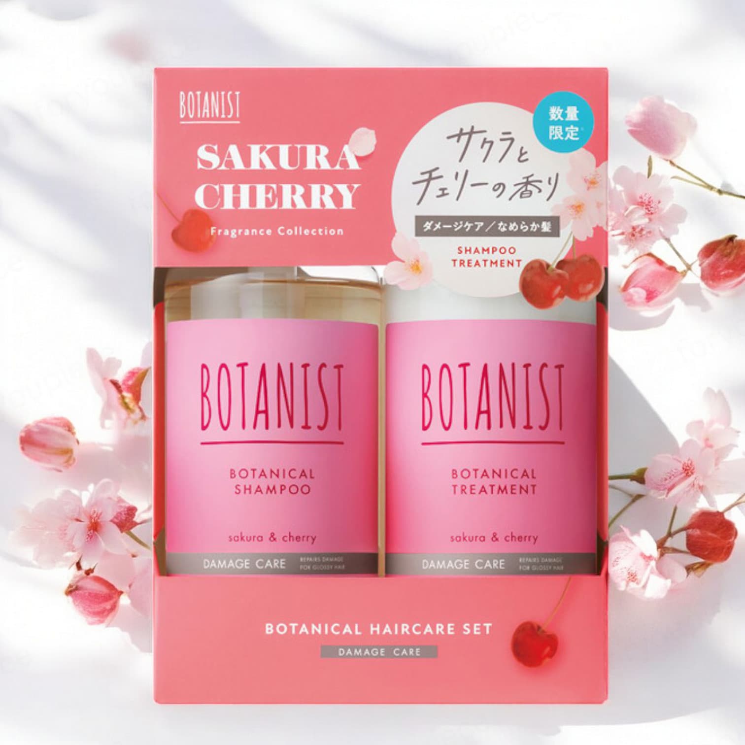 Botanist Damage Care, Sakura & Cherry Scent, Shampoo Treatment Set