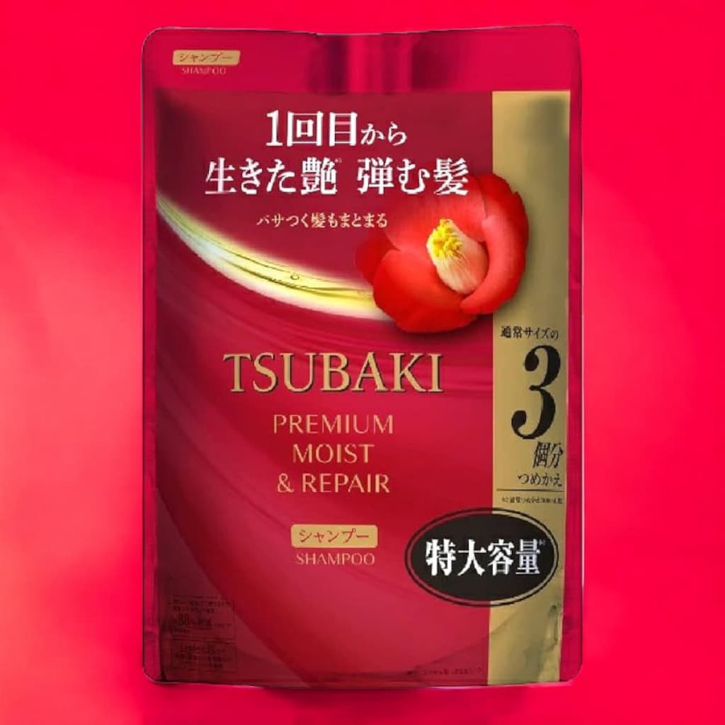 Tsubaki Shampoo Refill, Premium Moist & Repair, 900ml