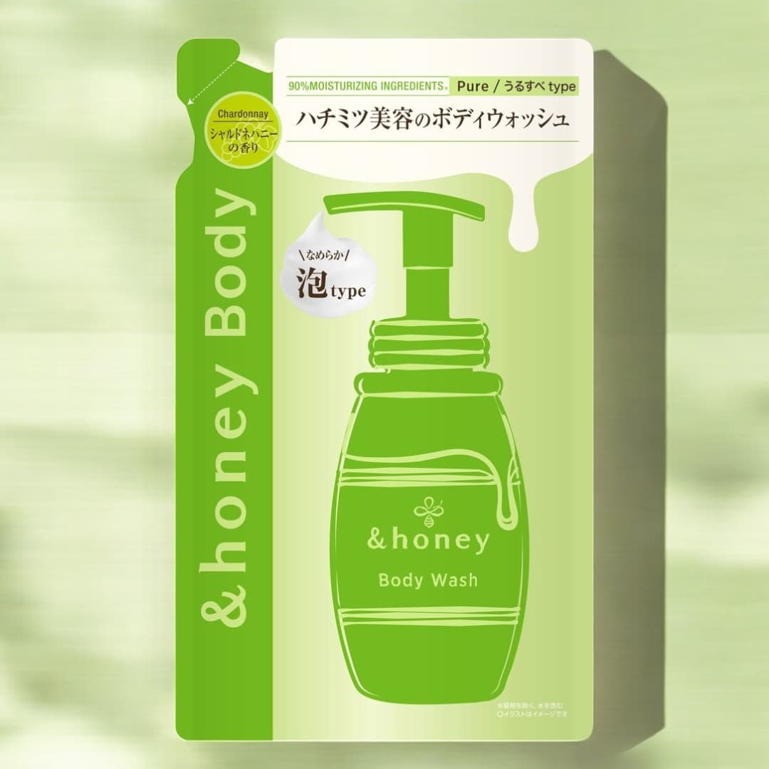 &Honey Foam Body Wash Refill, Pure Moist