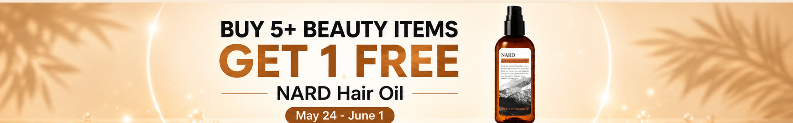 Buy 5+ beauty items, get 1 free NARD hair oil