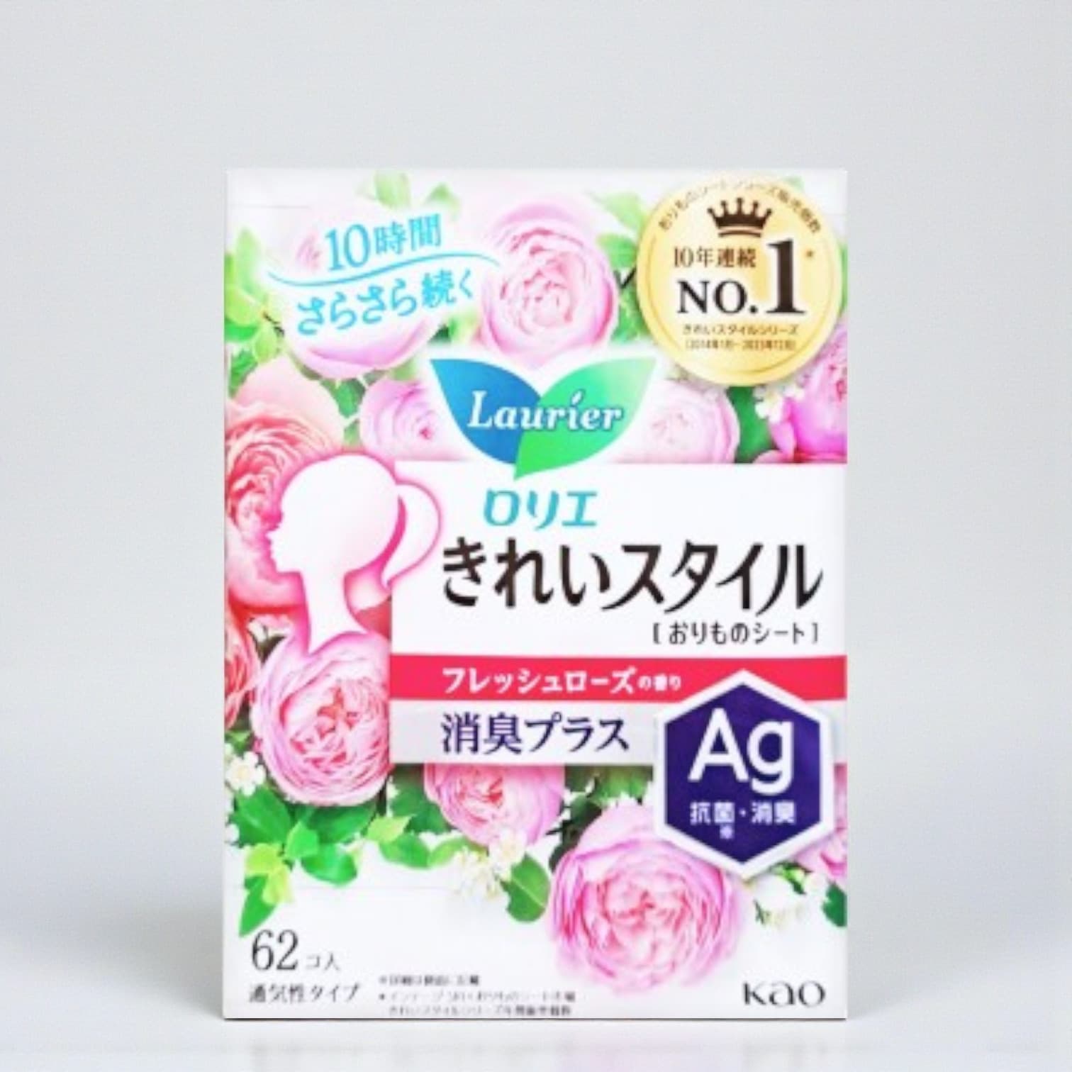 Laurier Daily Pads Rose Scent Deodorant Plus 62 Pieces