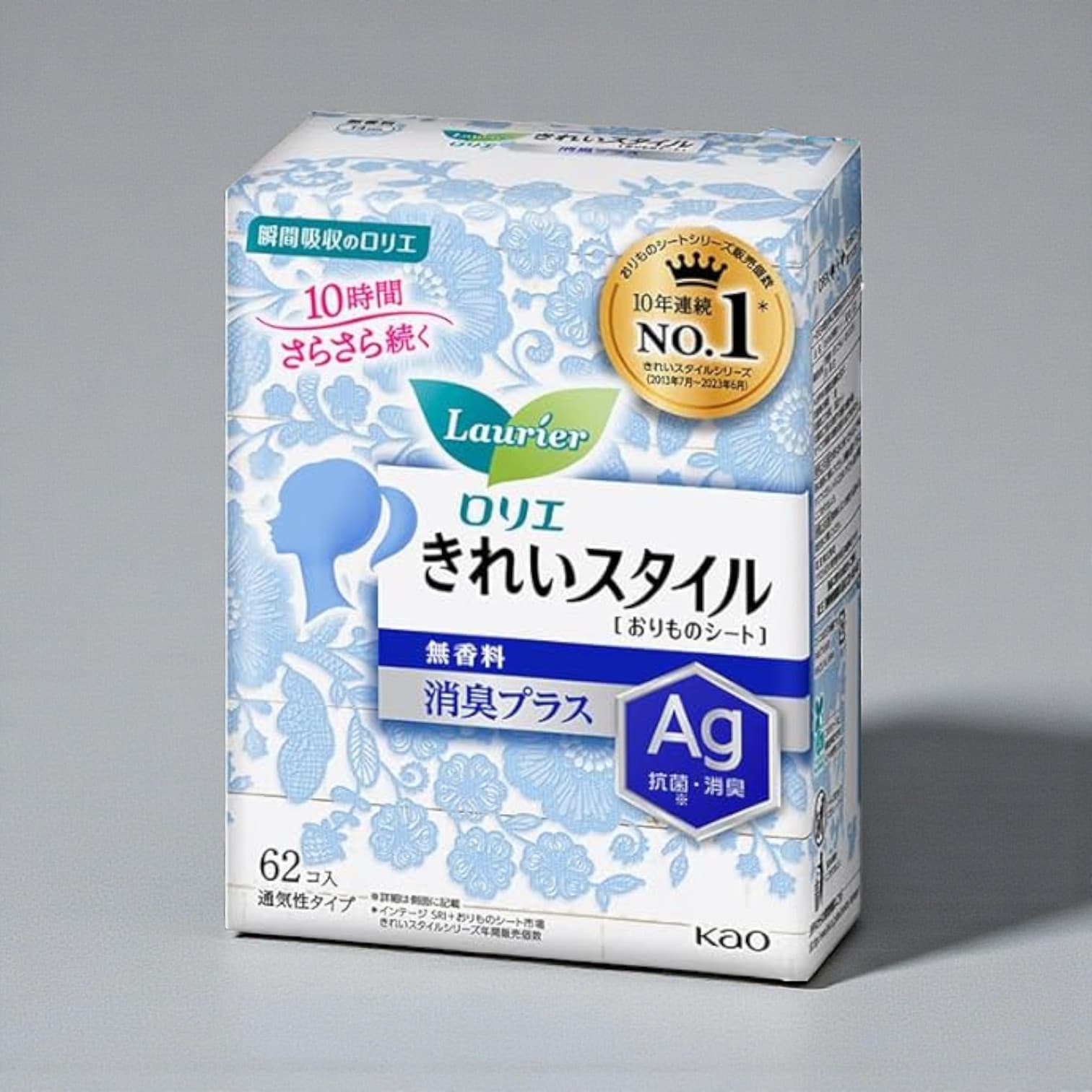 Laurier Daily Pads Fragrance-free Deodorant Plus 62 Pieces