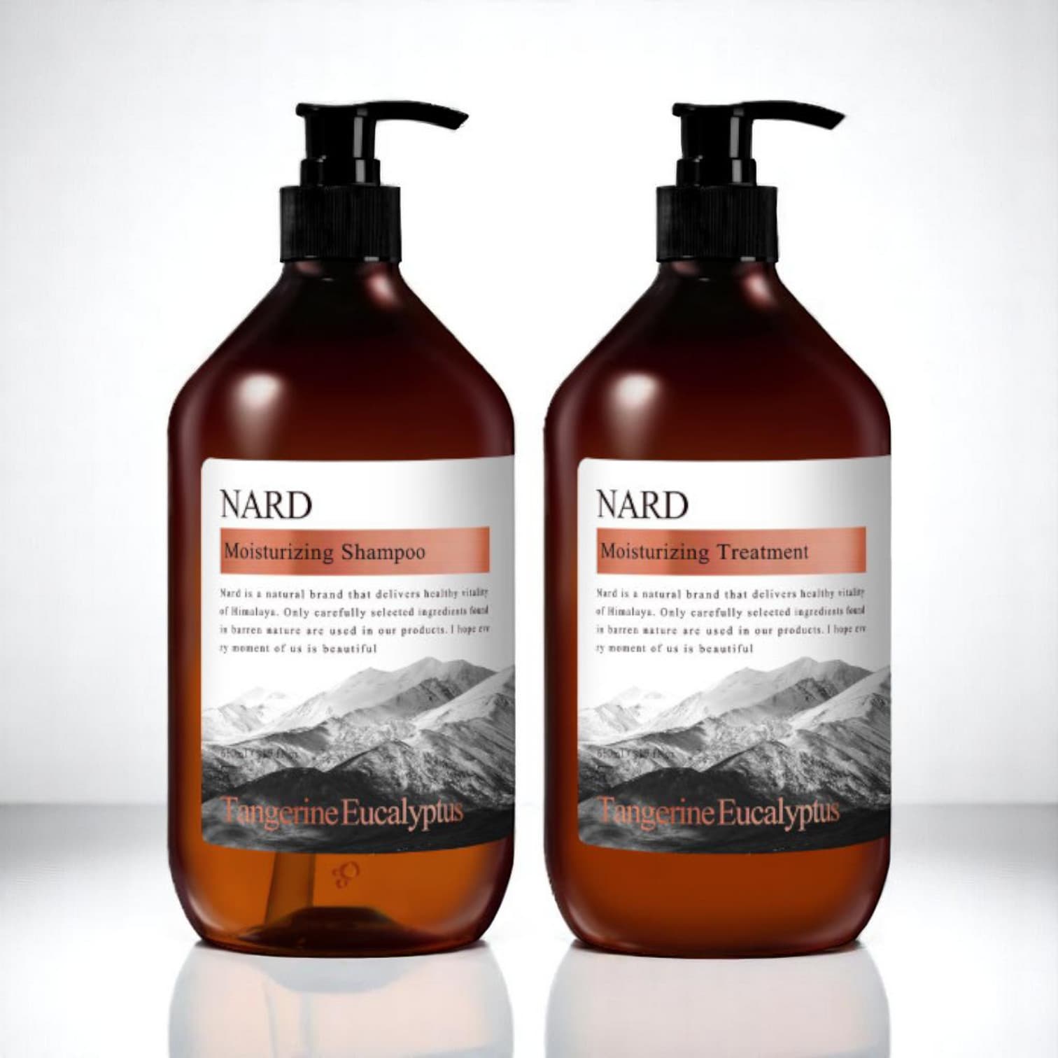 NARD Moisturizing Shampoo/Treatment SET, Tangerine Eucalyptus, 650ml each