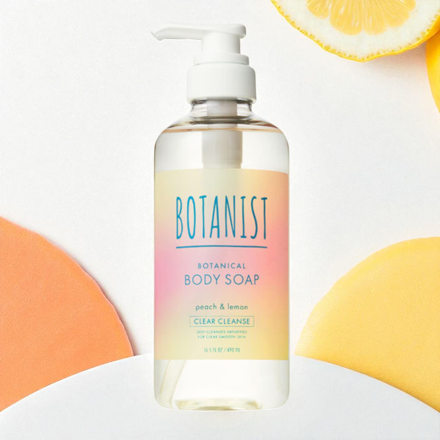 Botanist Body Wash, Clear Cleanse, Peach & Lemon Scent 490ml