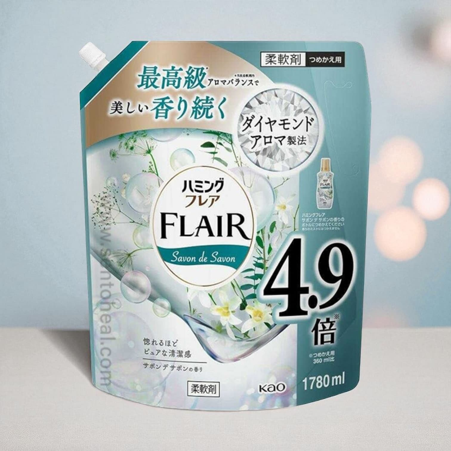 FLAIR Fabric Softener, Savon de Savon Scent 1780ml