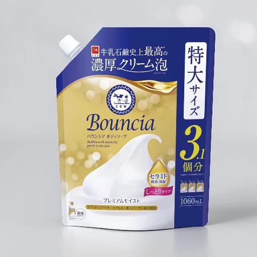 Bouncia Body Wash Premium Moist Refill, Silky Blossom Scent 1060ml