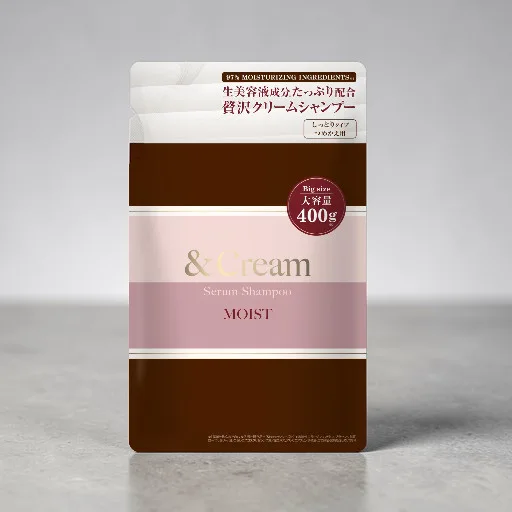 &Cream Serum Shampoo Moist Refill 400g