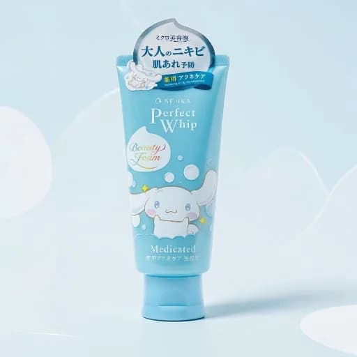 Senka Perfect Whip Cleansing Foam, Acne Care, Cinnamoroll, 120g