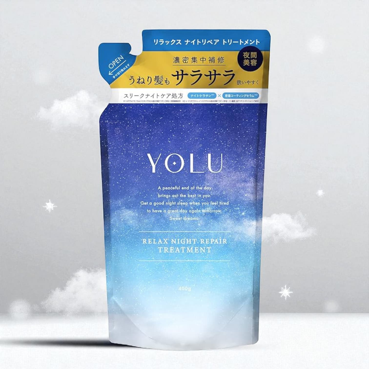 YOLU Relax Night Repair, Treatment Refill 400g