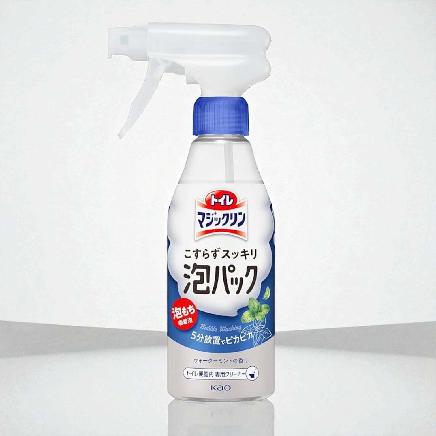 Kao Toilet Magic Clean, Mint Scent (300ml), Leave it for 5-minute and shine