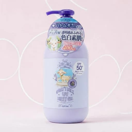 Hatomugi Goat’s Milk UV Milky Gel 400ml