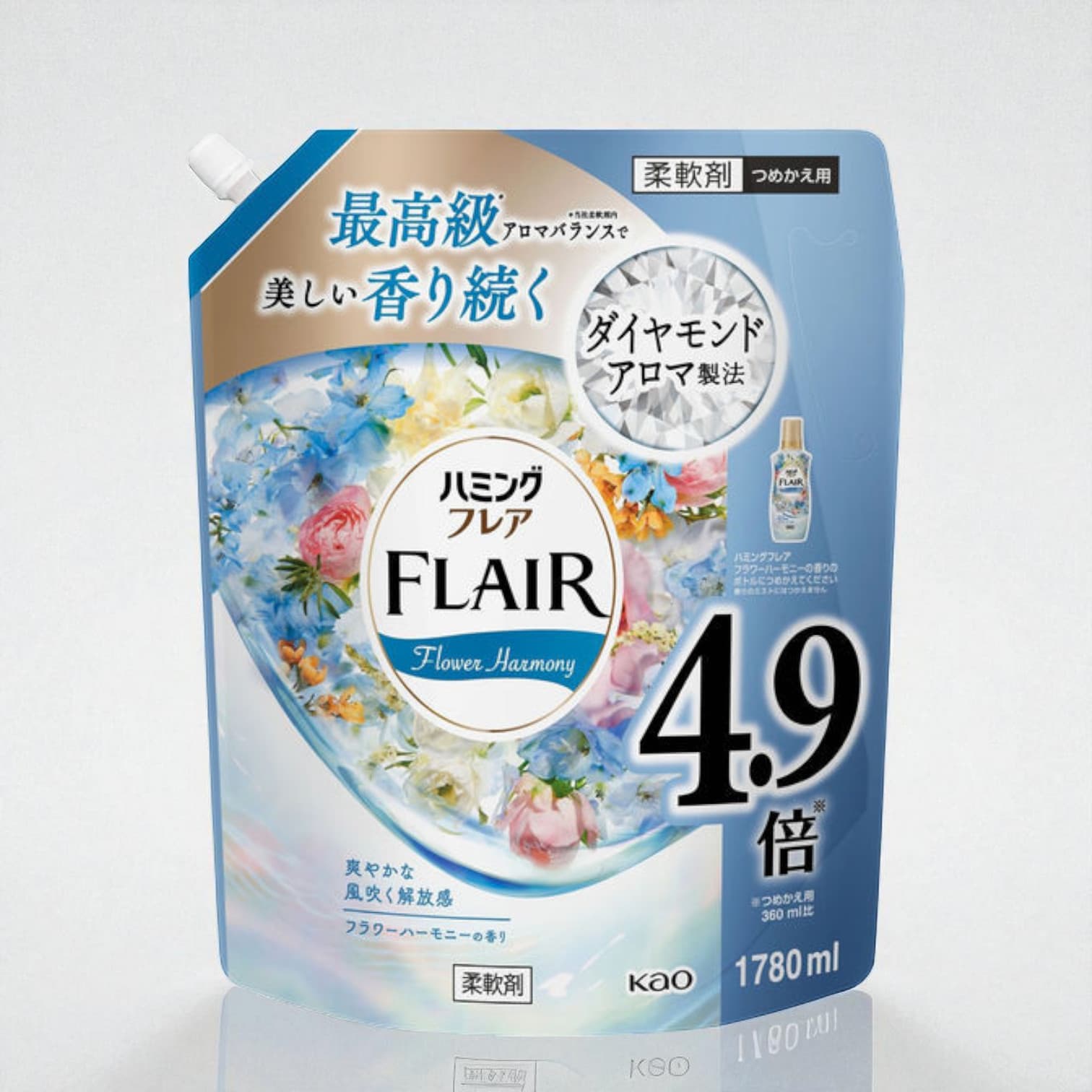 FLAIR Fabric Softener, Flower Harmony Scent 1780ml