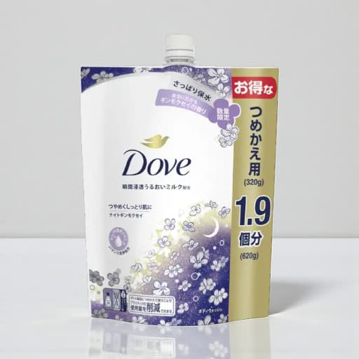 Dove Body Wash, Night Ginmokusei, Refill 620g