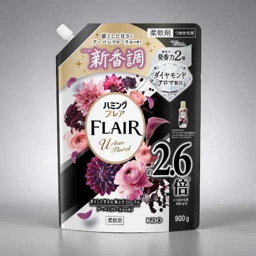 FLAIR Fabric Softener, Rich Floral Scent 900ml