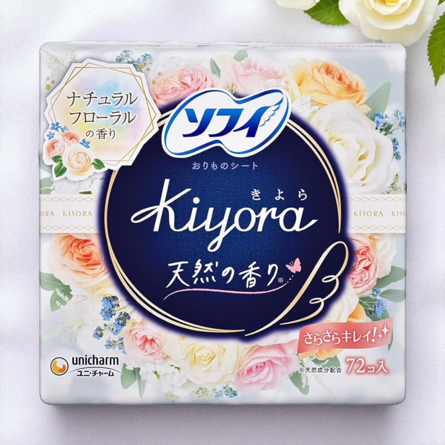 Sofy Kiyora Daily Pads, White Floral Scent 72pcs