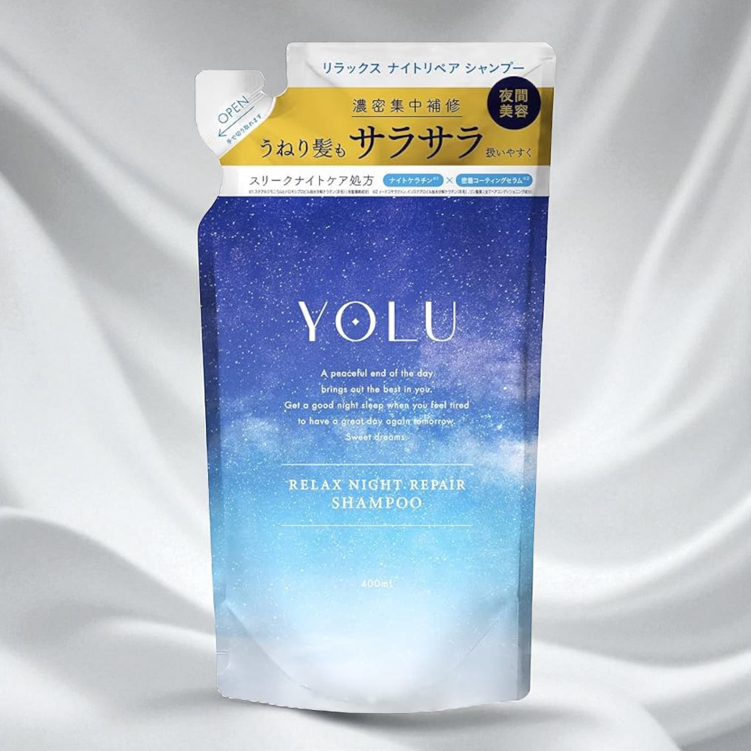 YOLU Relax Night Repair, Shampoo Refill 400ml