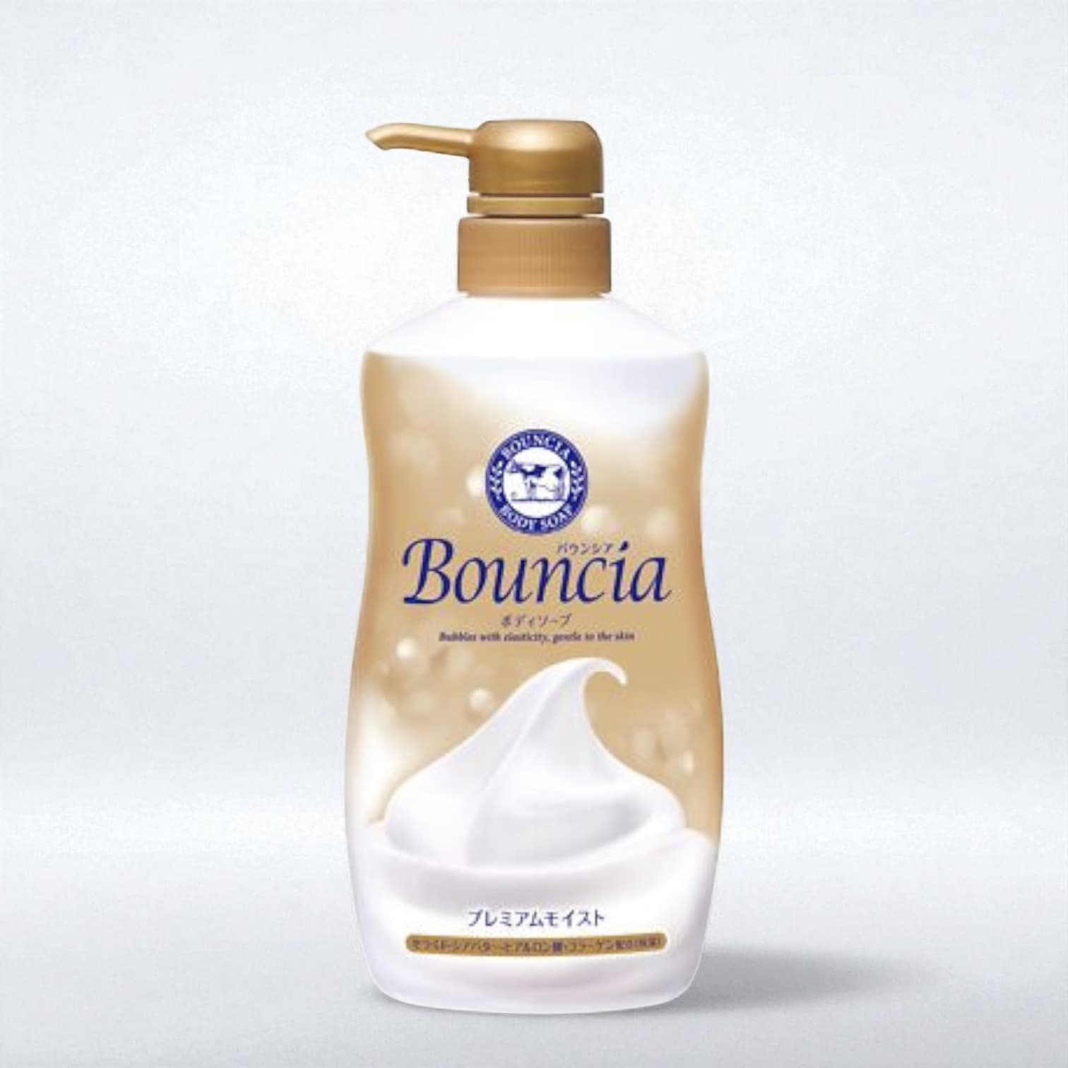 Bouncia Body Wash Premium Moist, Silky Blossom Scent 480ml