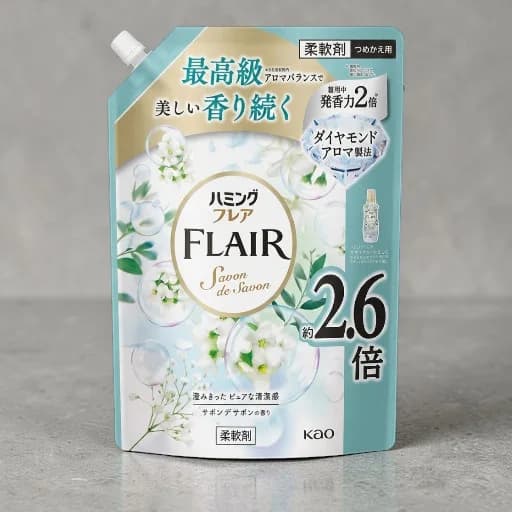 FLAIR Fabric Softener, Savon de Savon Scent 900ml