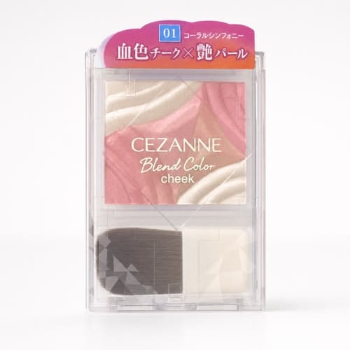 CEZANNE Blend Color Cheek 01 Coral Symphony