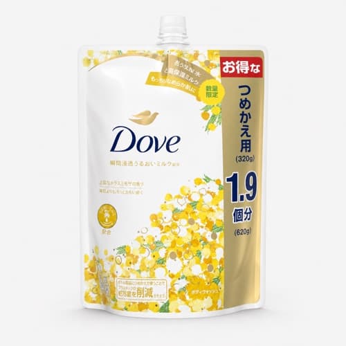Dove Body Wash Mimosa Refill 620 g