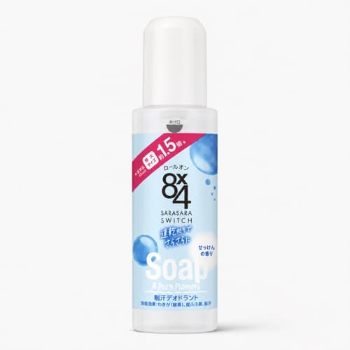 Kao 8x4 Roll-On Soap & Pure Flowers Extra Large 68ml