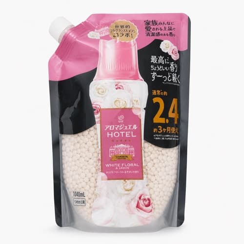 Lenor Aroma Jewel Hotel White Floral & Savon Fragrance Booster Beads Refill 1040 mL