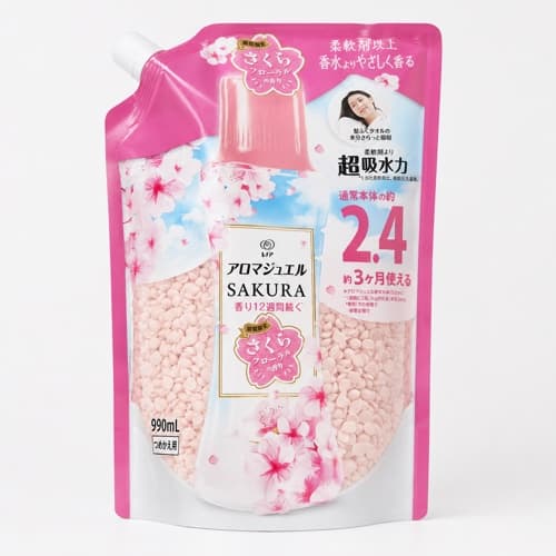 Lenor Aroma Jewel Sakura Floral Fragrance Booster Beads Refill, 900 mL