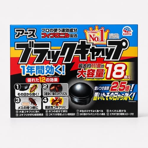 Earth Black Cap Cockroach Bait, 18 Count