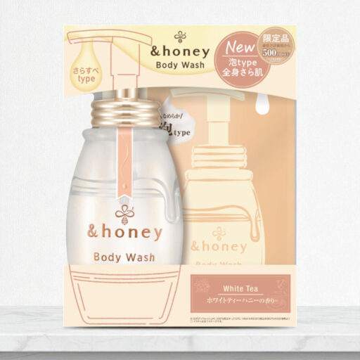 &Honey Foam Body Wash Limted Pair Set, Pure Moist, White Tea Scent (500ml + 440ml)
