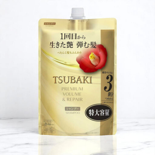 Tsubaki Shampoo Refill, Premium Volume & Repair, 900ml